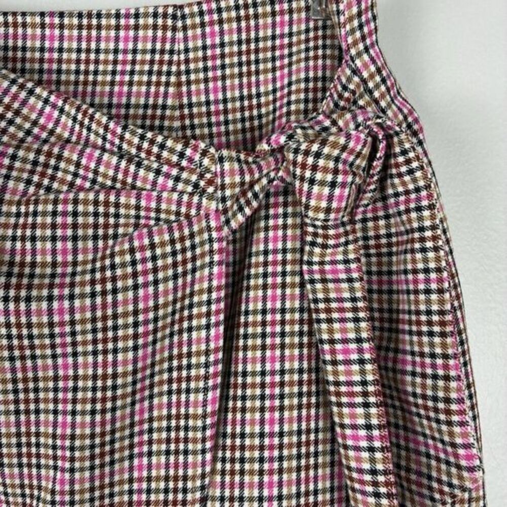 LOFT Plaid School Girl Skirt Sz 6 Pink Preppy Academia K Pop - Picture 3 of 8